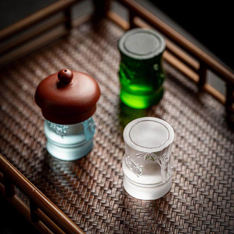 中式手工琉璃盖置 紫砂茶壶盖架家用功夫茶配件