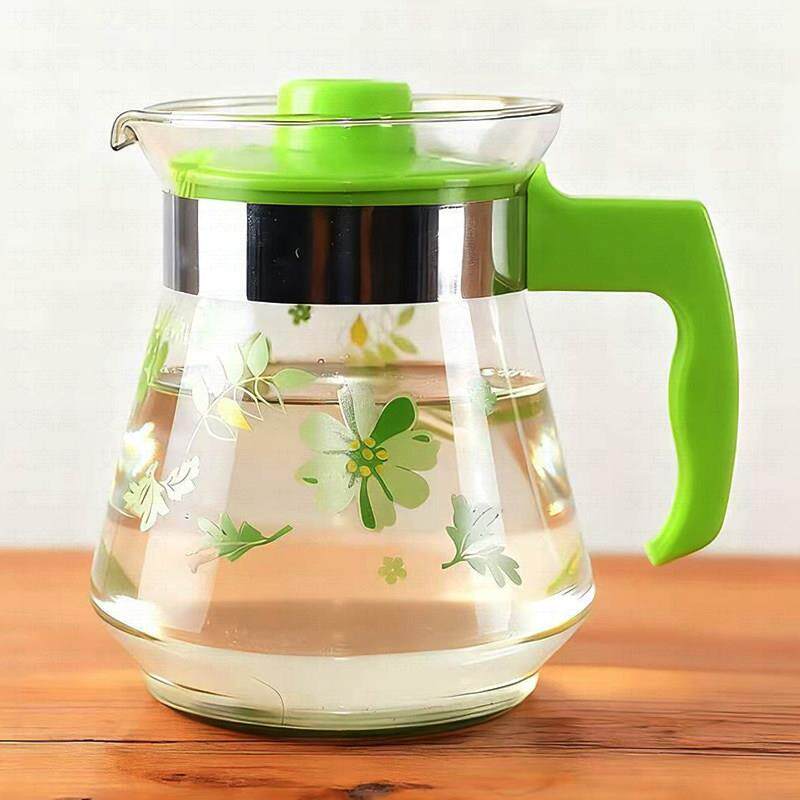 家用冷水壶耐高温玻璃凉水瓶耐热扎壶凉白开水杯套装泡茶壶大容量