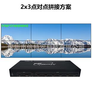 1进6出8K六屏HDMI多屏宝扩展仪大屏幕视频画面点对点拼接处理器路