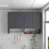 铝781板合金吊柜厨房柜阳台卫生间全铝蜂窝壁定柜收纳储物可防水m