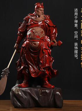 戴玉堂陶瓷《关公》大师徐景辉设计收藏神像客厅饰品武财神摆件