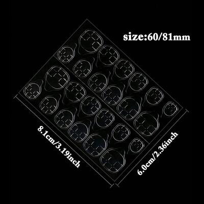 12 Sheets/288pcs Super Sticky Jelly Glue Press-On Nails With