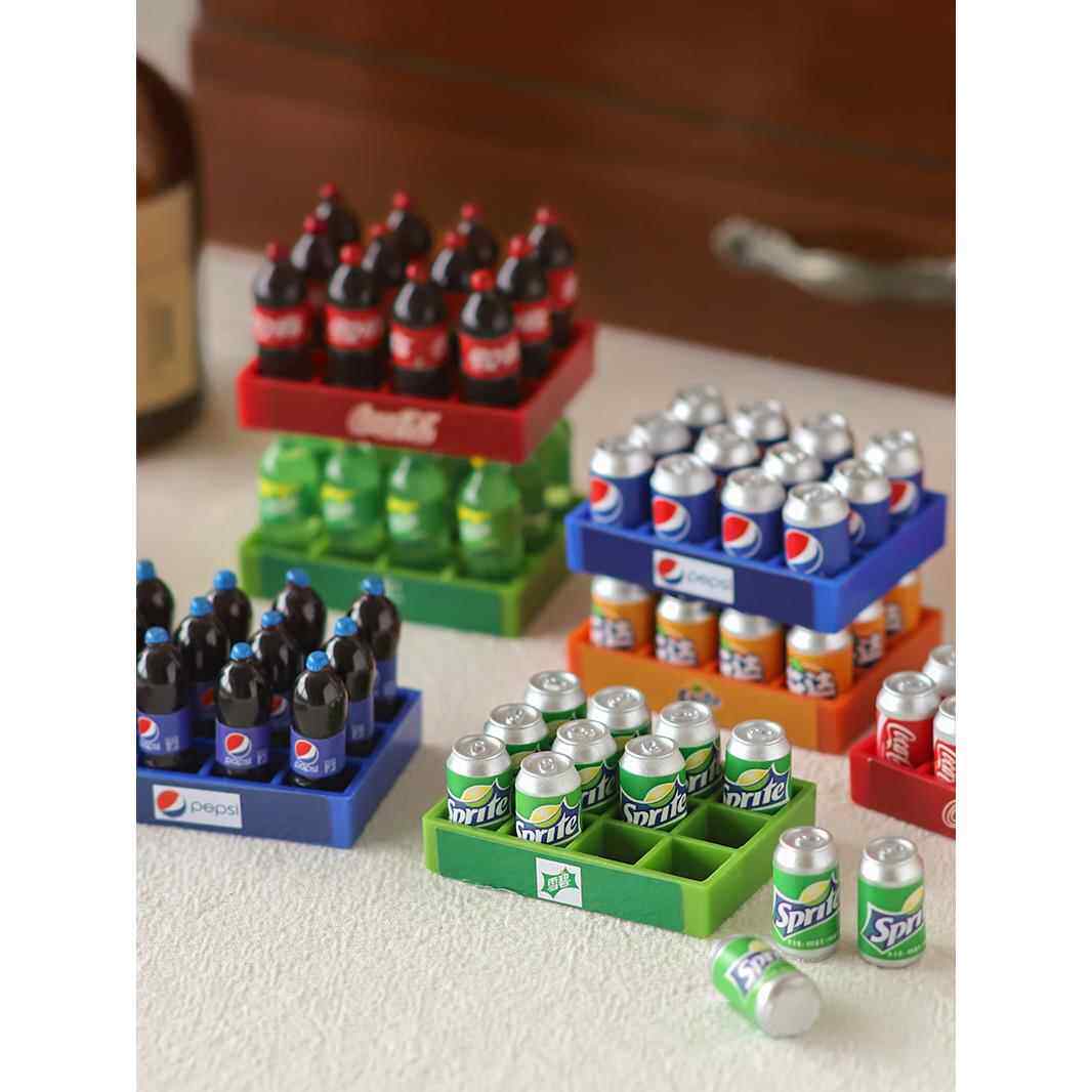 可爱日子 续命肥仔水迷你微缩可乐饮料瓶模型桌面场景摆设小摆件