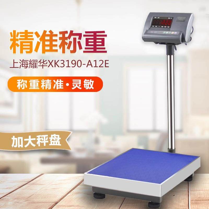 上海耀华X3190-A12+E电子秤传感器计重秤防抖动称重小台秤500g