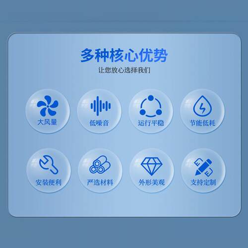 SF型低噪管道轴流8风机强力业厨132式房220V3工0V圆筒管道壁式排