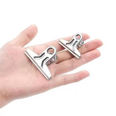 Stainless Steel Office Supply Clip, File Folder, Multi-purpo