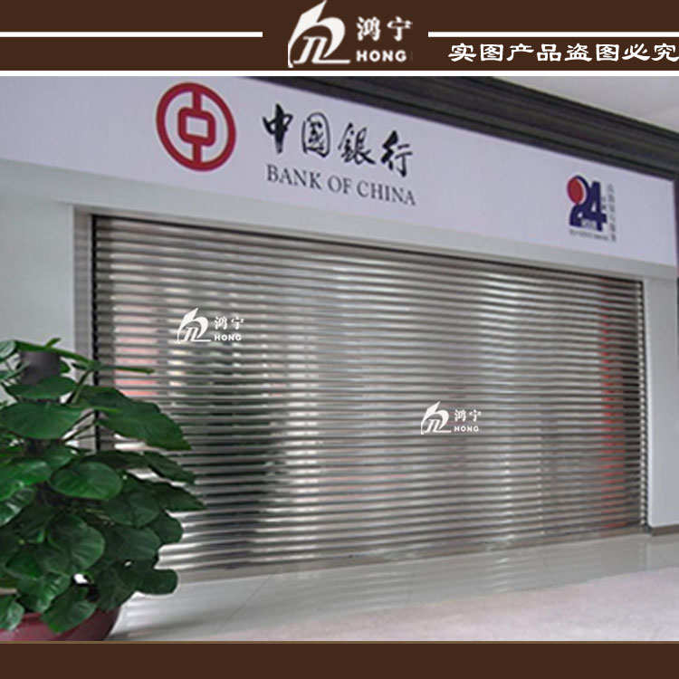 不锈钢304防火卷帘门 定制商铺不锈钢卷闸门车库电动遥控防盗卷闸