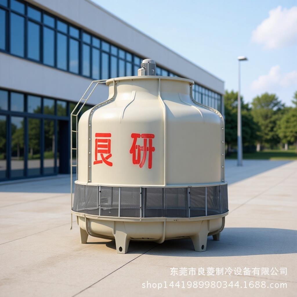 良研厂家直供30到100吨圆形高温玻璃钢逆流冷却塔散热凉水塔