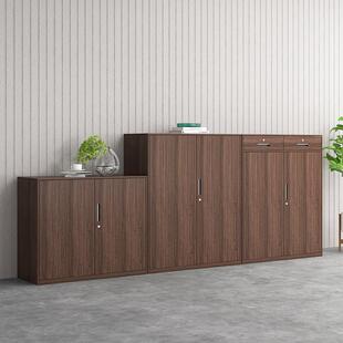 办公室JDH 5书柜铁皮印文件柜矮柜财桃务资料凭档案柜胡木证纹