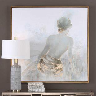 手绘油画女人的背影客厅餐厅玄关挂画沙发背景卧室装饰画纯手绘