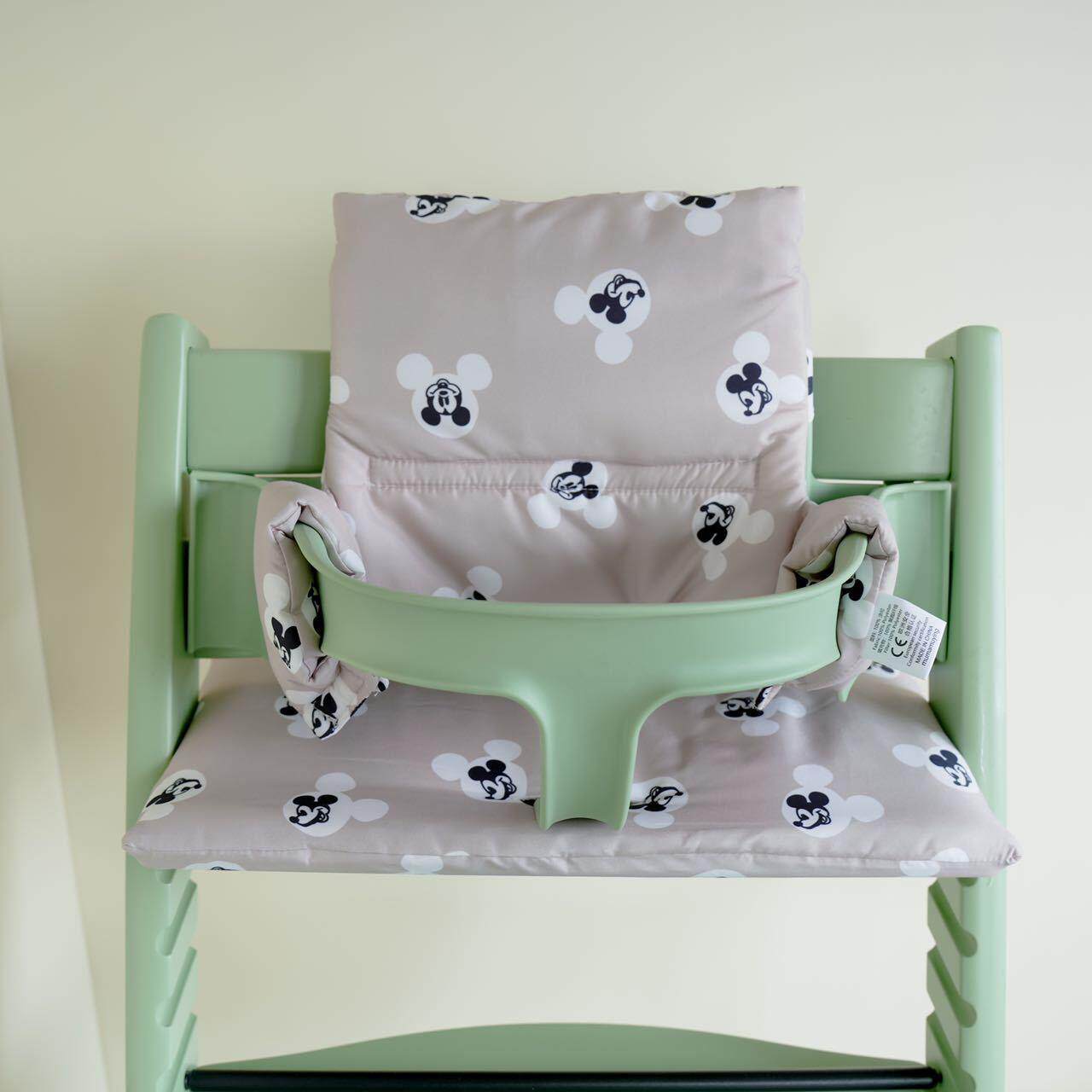 S家儿童成长椅坐垫 婴幼儿吃饭防滑椅垫 宝宝餐椅配件布艺软靠垫