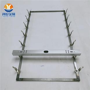 网板对装 挂具弹片镀锌焊接钢网冲压网260x500网盘2排x7个CY264