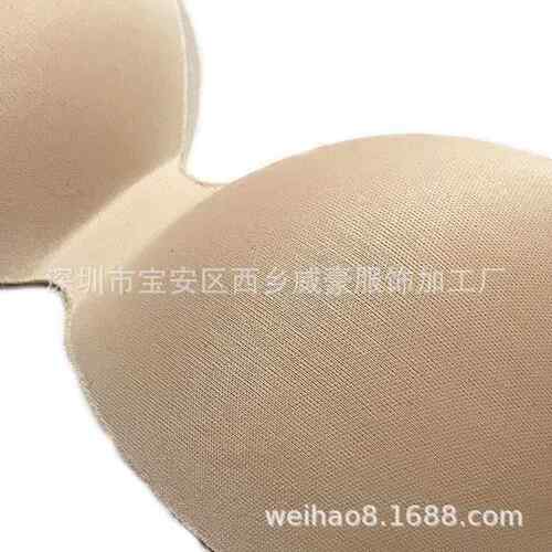 新款直销一片式五指按胸杯 摩聚拢加厚连体胸垫 透气防外扩抹胸