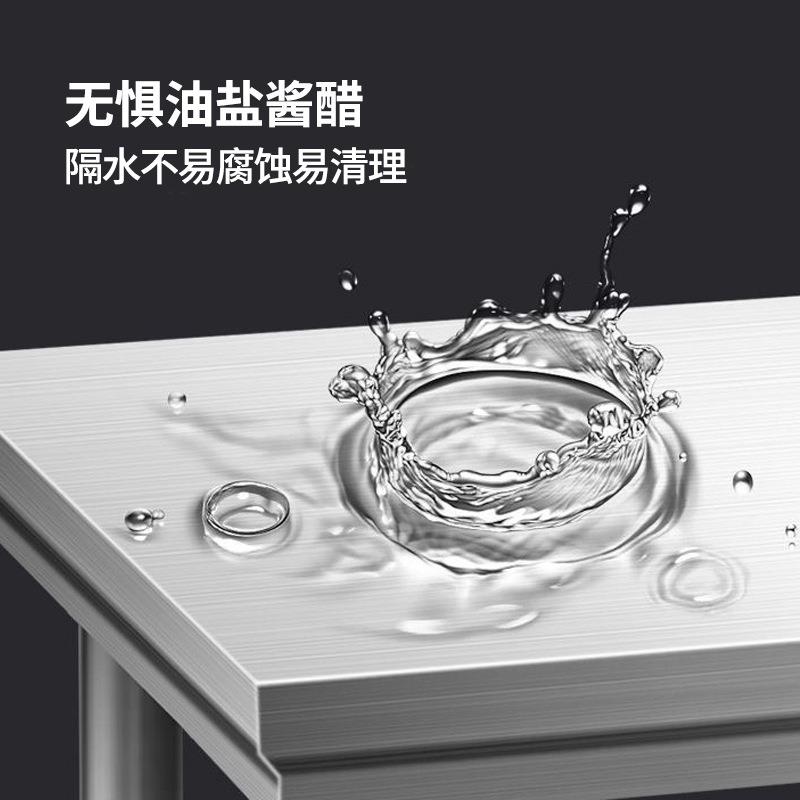 不锈钢拉门工作台操作台面推拉门打荷台多用收纳储物柜不锈钢材质