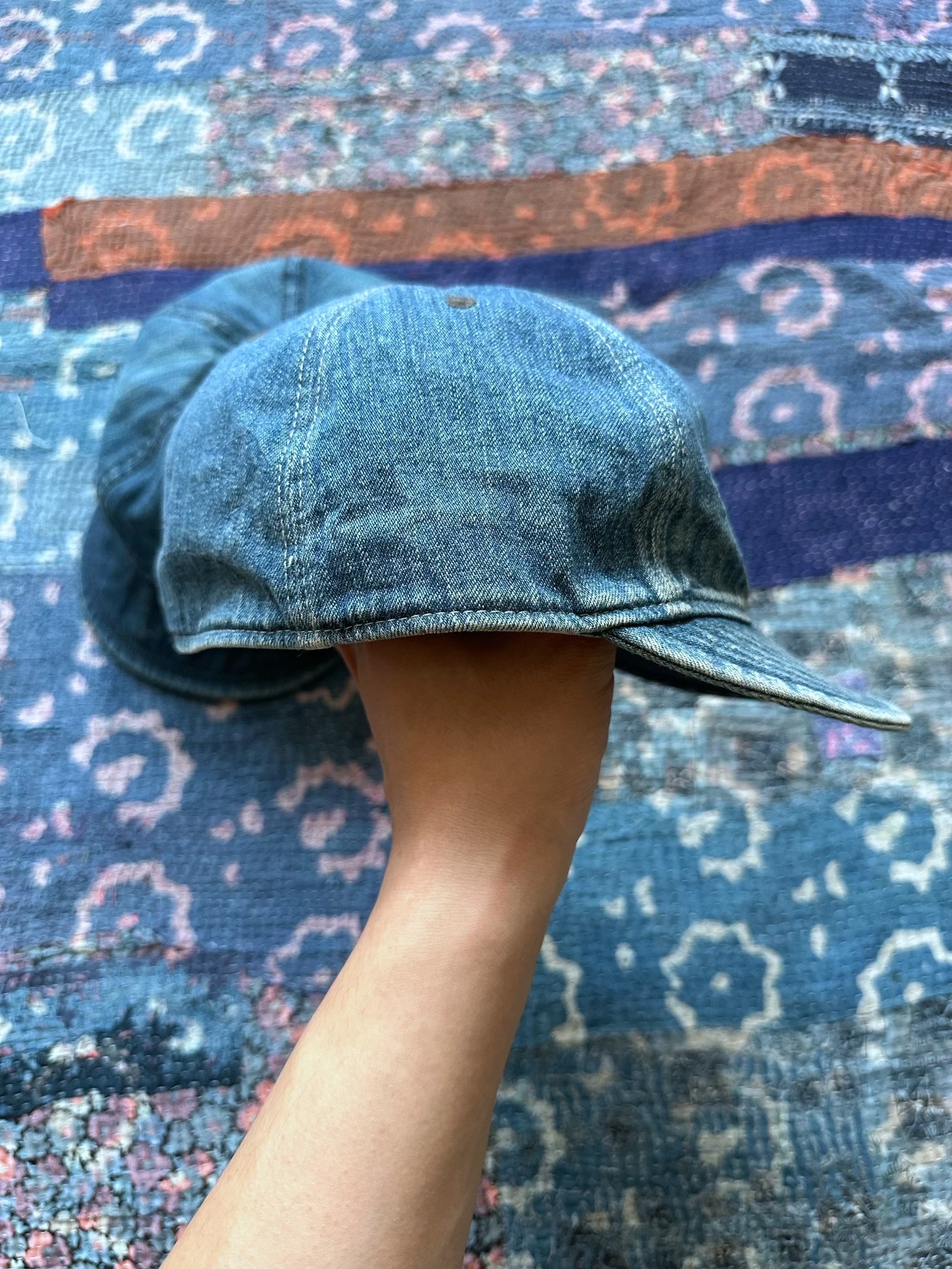 RRL Indigo Dyed Baseball & Newsboy Caps — back