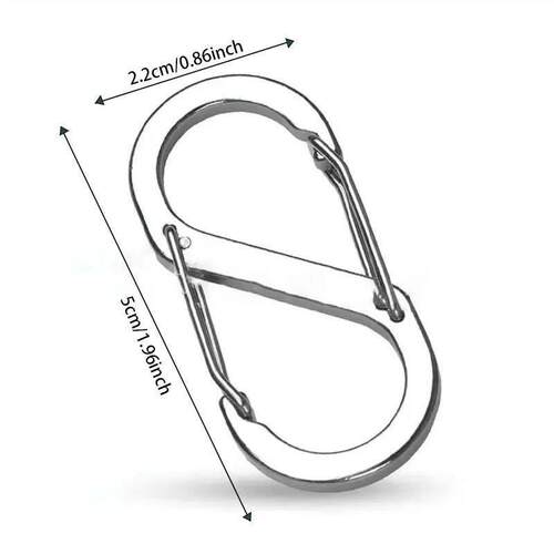 1pc5 8-shaped Mountain-climbing Buckle Outdoor Mountain-clim