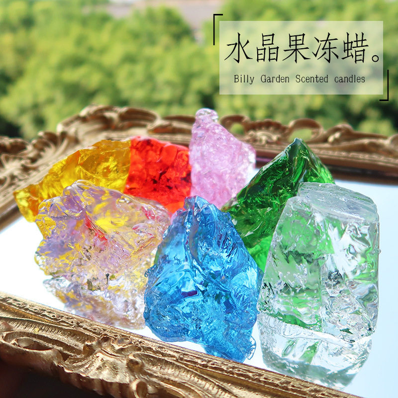 diy果冻蜡烛蜡烛捏捏复古蜡片