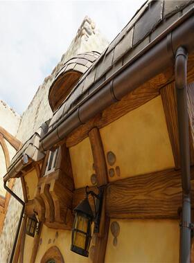 上海捷思纯铜成品天沟屋檐半圆集水沟厂家直销货源充足工程配套