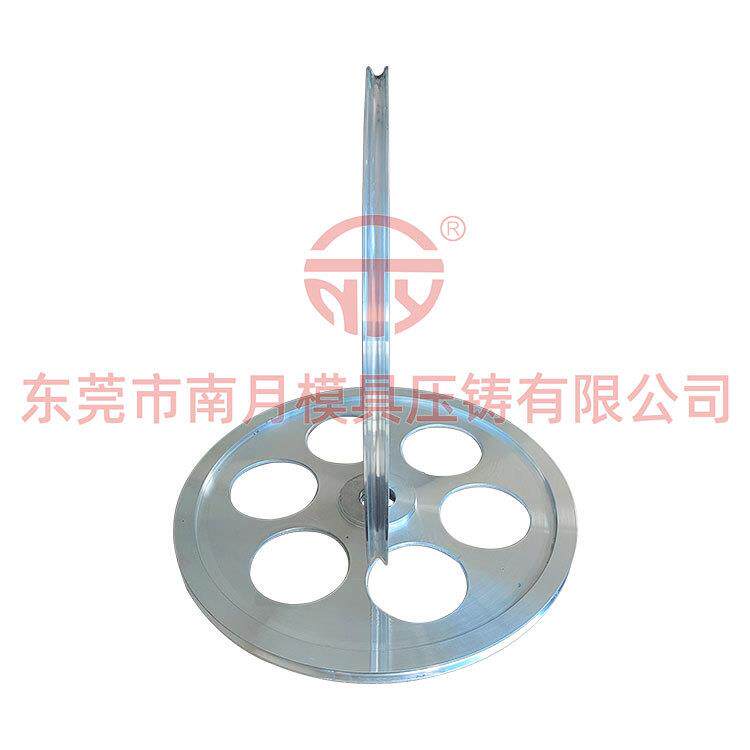 南月厂家供应Φ400×16机械配件导轮 V型槽弧度R5喷瓷铝合金导轮