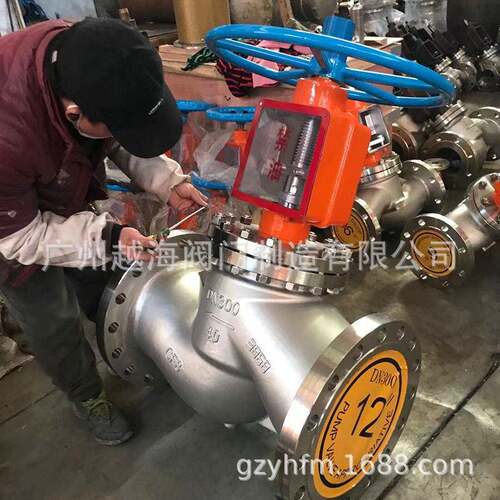 不锈钢温压法兰广州越海氧气用禁油截止阀JYW专-116P3404 316