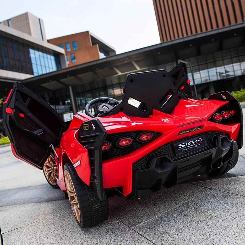 正品兰博人玩基尼儿童电动车四轮带控汽遥车宝宝具车可坐男女小孩