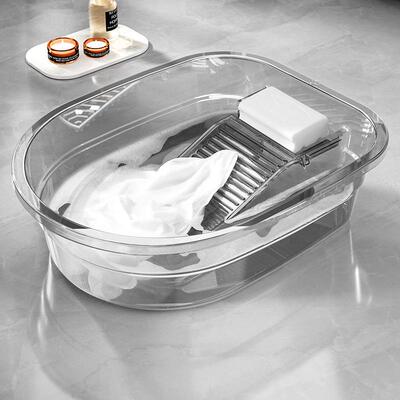 All-in-one large transparent laundry basin for home use, new