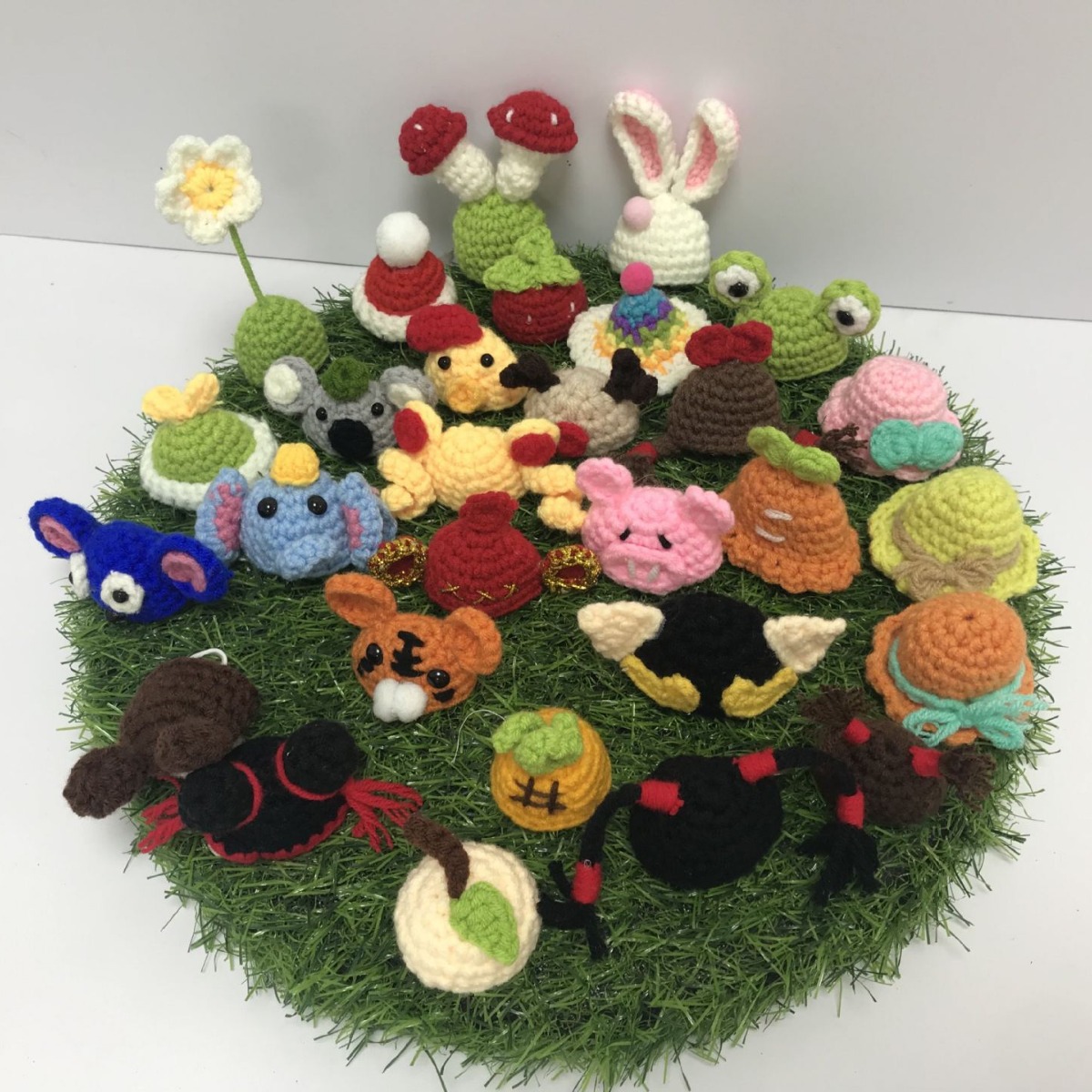 迷你针织手钩宠物帽仓鼠帽子鹦鹉帽子针织宠物小帽子蜥蜴蛇的帽子