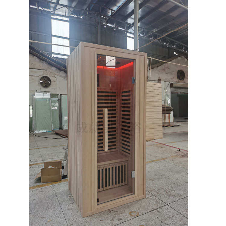 非标锭制单双人汗蒸房家用远红外线光波桑拿房铁杉木干蒸房saunas