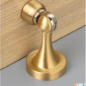 黄铜门吸家用打孔式 强力磁性墙吸防风防撞化妆室碰地阻门器门吸