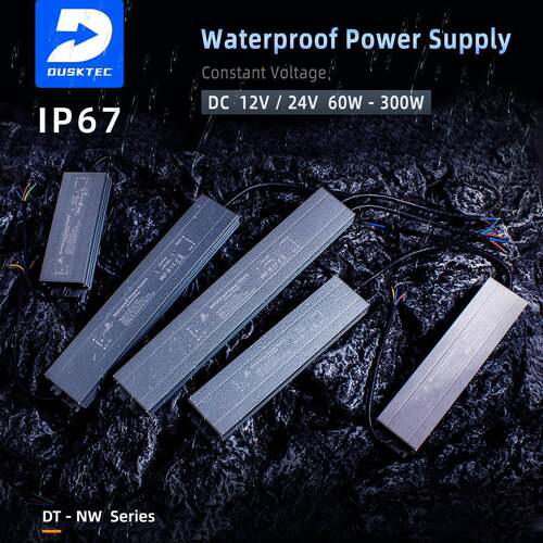 IP6760W100W200W300WLED恒压开关电源户外专用12V24V防水开关电源