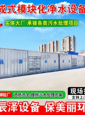 集成式模块化净水设备城乡供水一体化设备集成式现代化水厂净水机