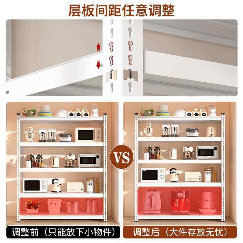 货架角置物架多层货物架家藏室仓库用阳台钢超市收储纳铁架137子