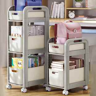 书包移动置物架可放书本收纳桌下特大号落地空间利用神器推车挂篮