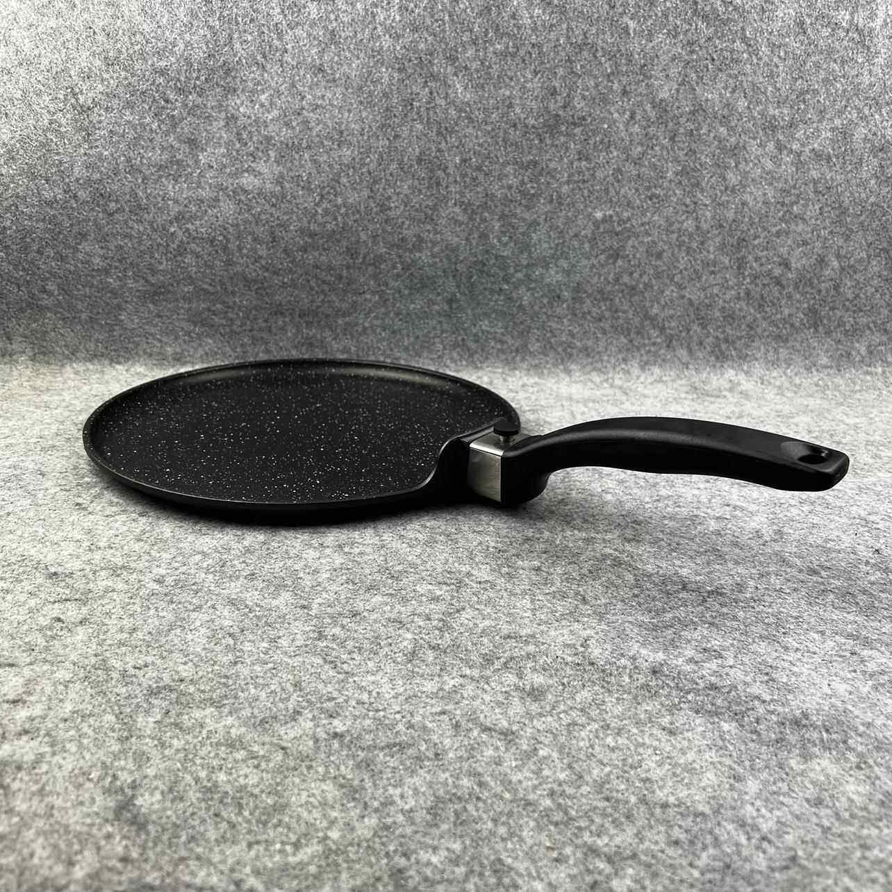 大理石28CM不粘平底煎锅可拆卸手柄 煎饼果子 千层蛋糕 班戟锅