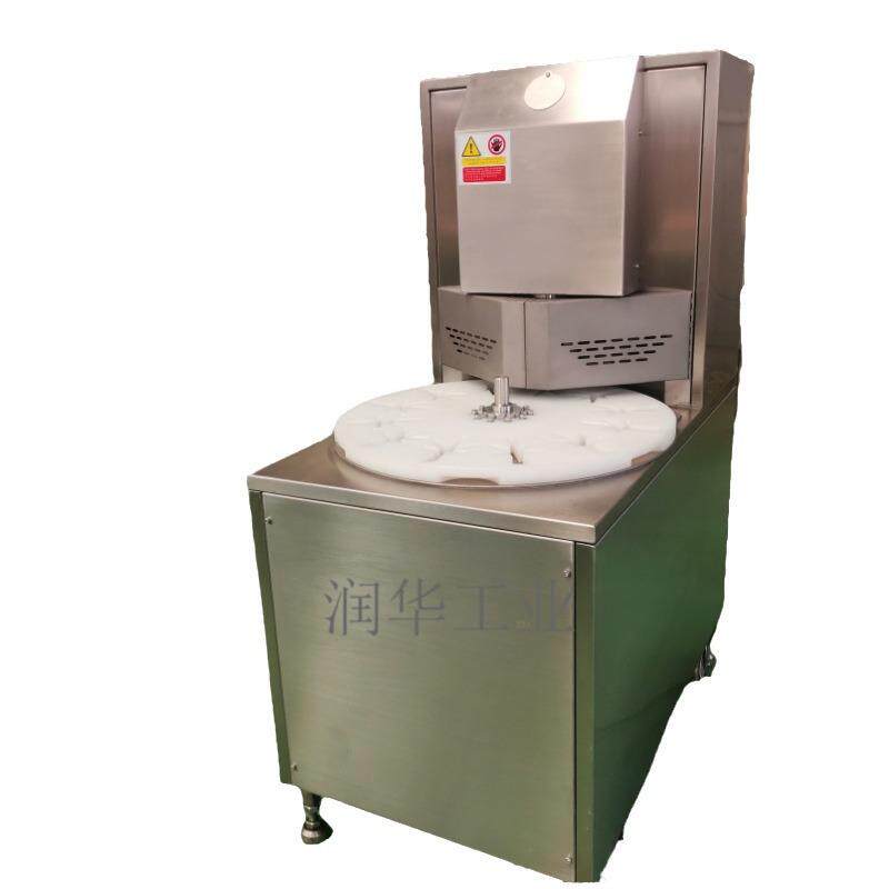 全自动鸡腿切块机冷冻黄焖鸡块剁块设备转盘式琵琶腿切块机