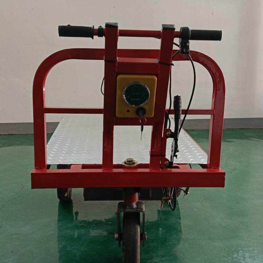 电动平板车手推式电瓶搬运车工地仓库三轮车全自动四轮电动座驾