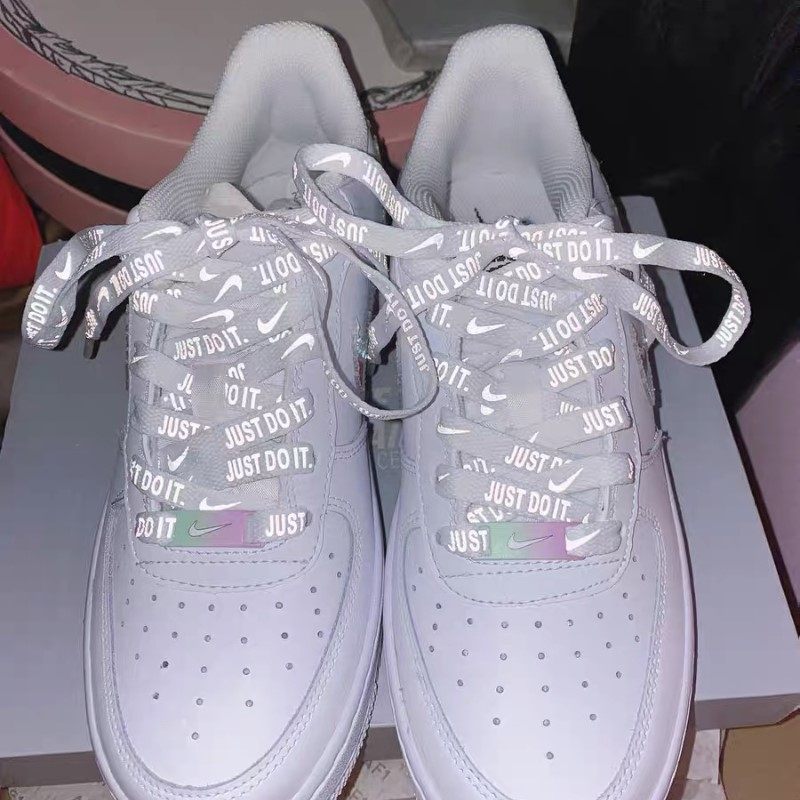 适配AF1空军一号反光创意JUST DO IT鞋带夜光彩色鞋带AJ1mid白鞋,服饰配件/皮带/帽子/围巾,鞋带,淘宝优惠券,粉丝福利购,淘宝优惠卷