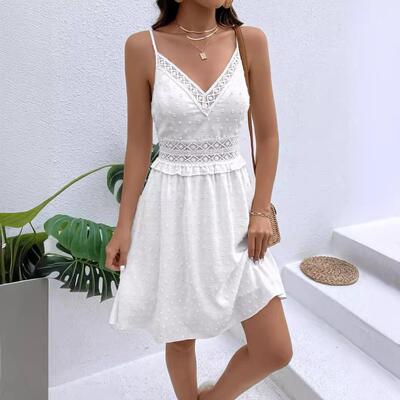 Polka dot water-soluble lace lace patchwork collar