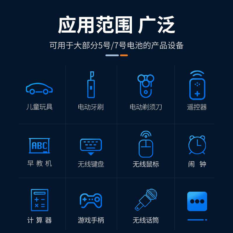 倍量5号充电电池套装7号通用智能液晶充电器配8节五号3000mah电池