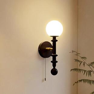法式壁灯卧室床头灯美式新中式客厅镜前灯灯具全光谱室内壁挂式