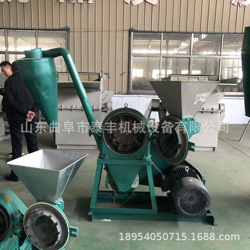 吉林苜蓿草细粉机自吸式面条头粉碎机饼干面包片除尘磨粉机