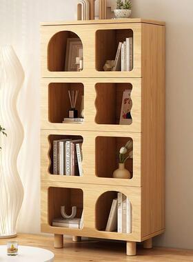 油风奶书BOJ柜落地置物靠架墙收纳展示柜意格子创书架储物柜儿童