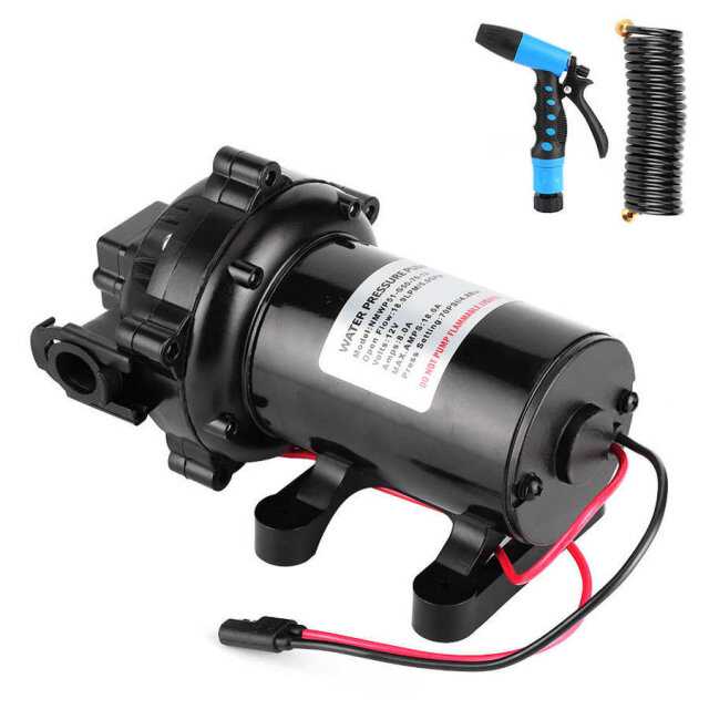 Handles Boat Washdown Deck Cleaning Pump Kit 12V Sea Water 5