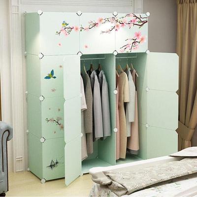 简易衣柜塑小组合子储济物收料纳PRA柜柜子布艺简约现代经型组装