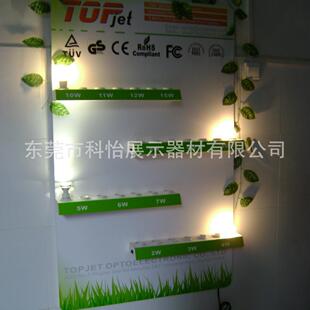 厂家节能灯泡展示架 挂壁式布展展厅灯具展示架 参展展板