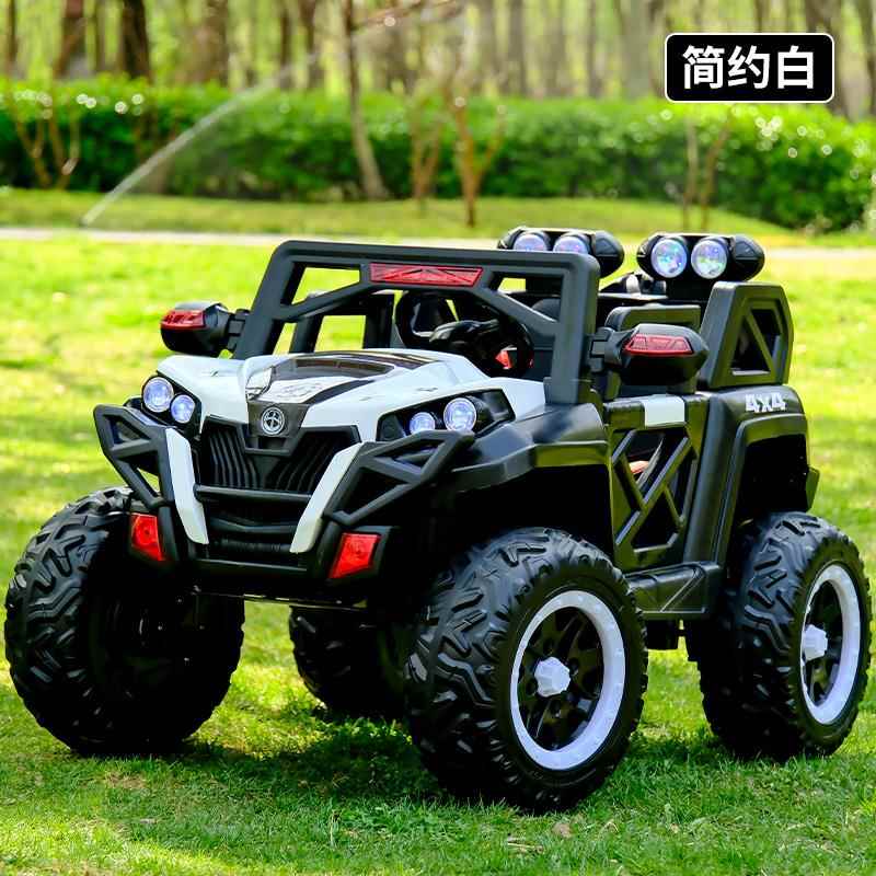 高档儿童电动车四轮越野汽孩车遥控玩具车坐人男女小1岁-可10宝宝