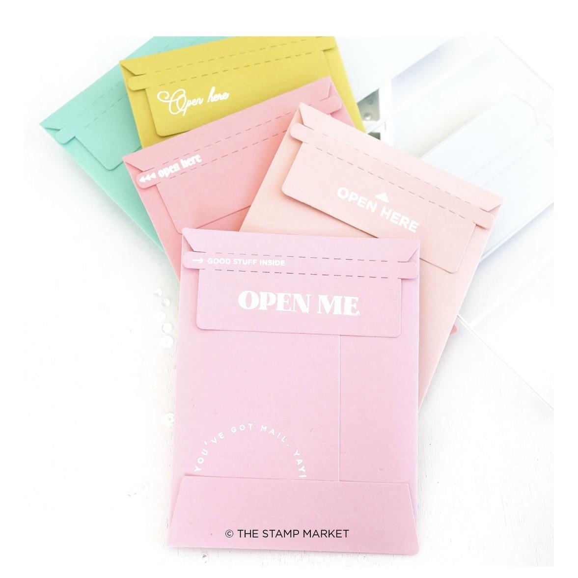 创意信封模板 压花切割模具 scrapbook 手帐卡片相册拼贴