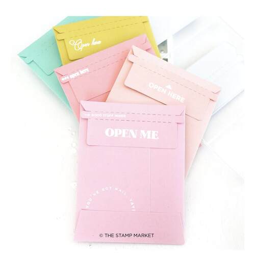 创意信封模板  压花切割模具 scrapbook 手帐卡片相册拼贴