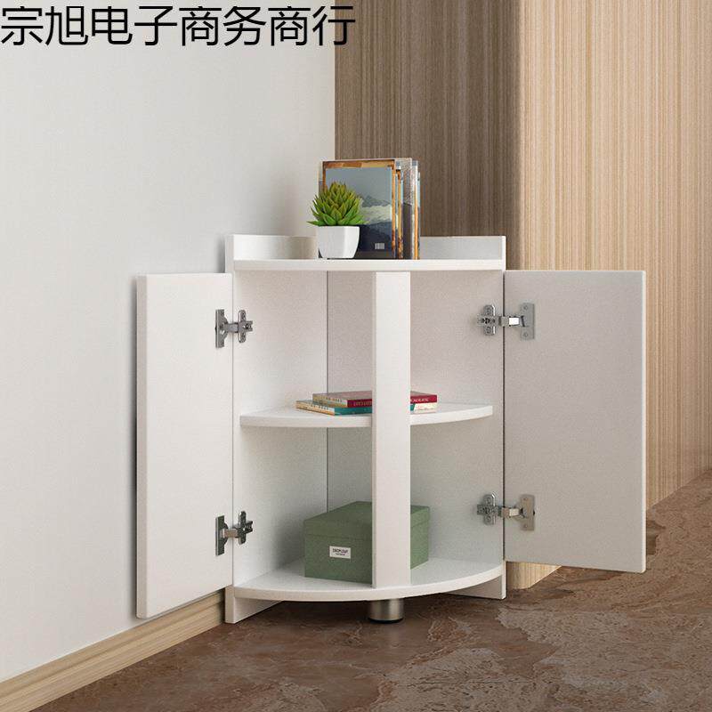 角柜转角柜小尺寸矮三角柜客厅角落三角形储物柜拐角墙角柜置物架