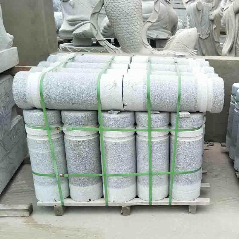 厂家石路球障挡车鑫旺石材石球花岗岩球芝麻广场隔离灰石门墩石雕